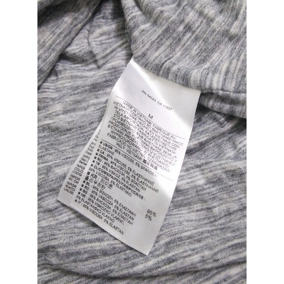 Banana RepublicSize Medium Gray Jersey Knit Long Sleeve Snitty LS Dress Ruched - Picture 4 of 9